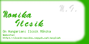 monika ilcsik business card