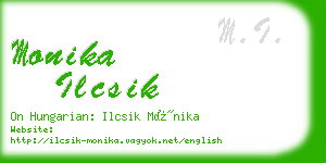 monika ilcsik business card